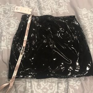House of CB leather skirt
